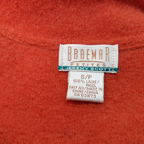 Vintage Jeremy Scott Braemar 100% wool orange blazer - Picture 4 of 10